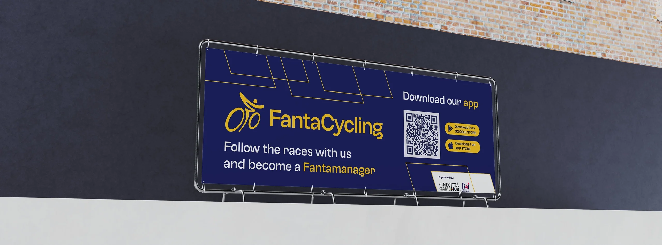Fantacycling — striscione / billboard