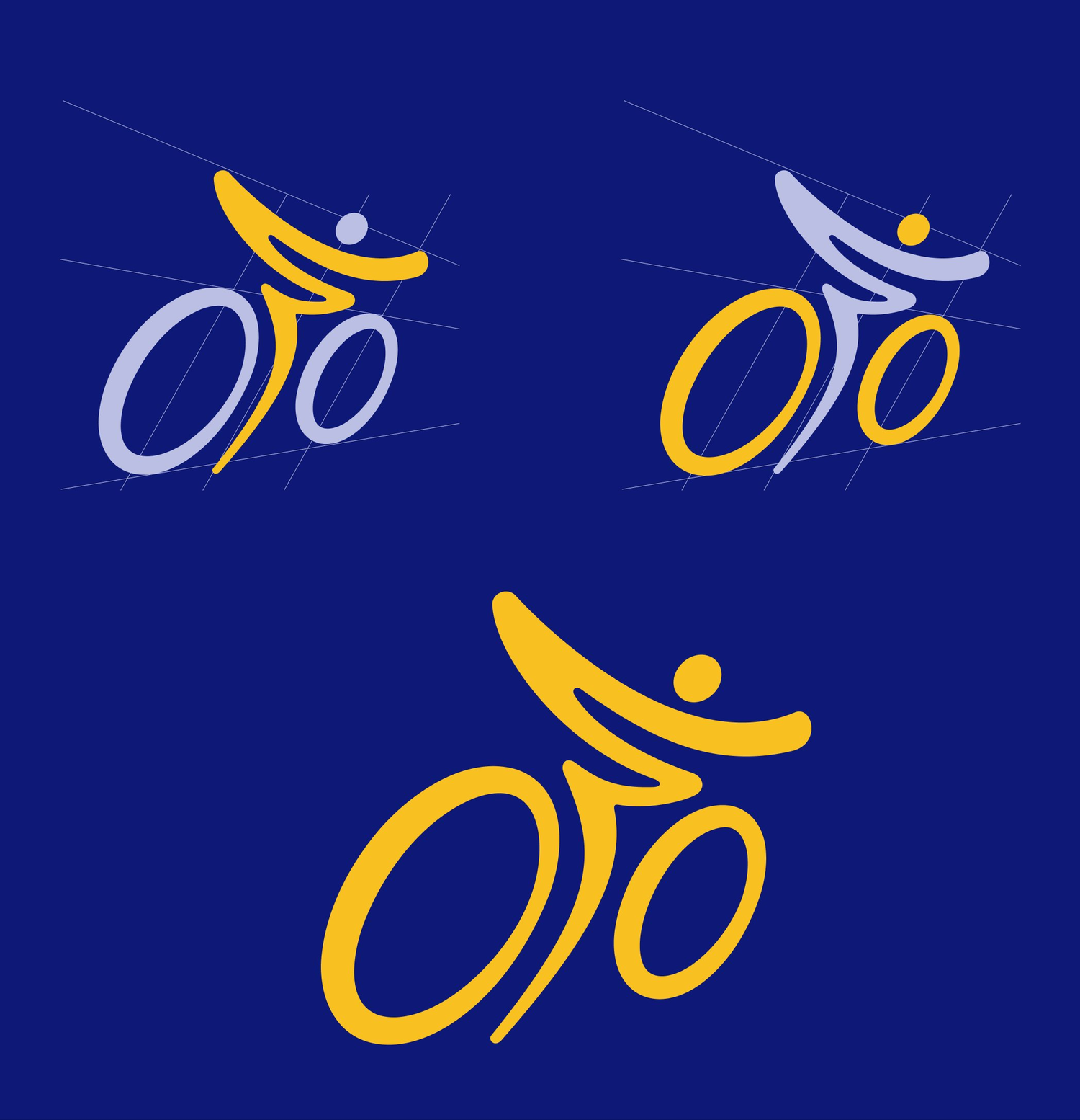 FantaCycling logo mark construction