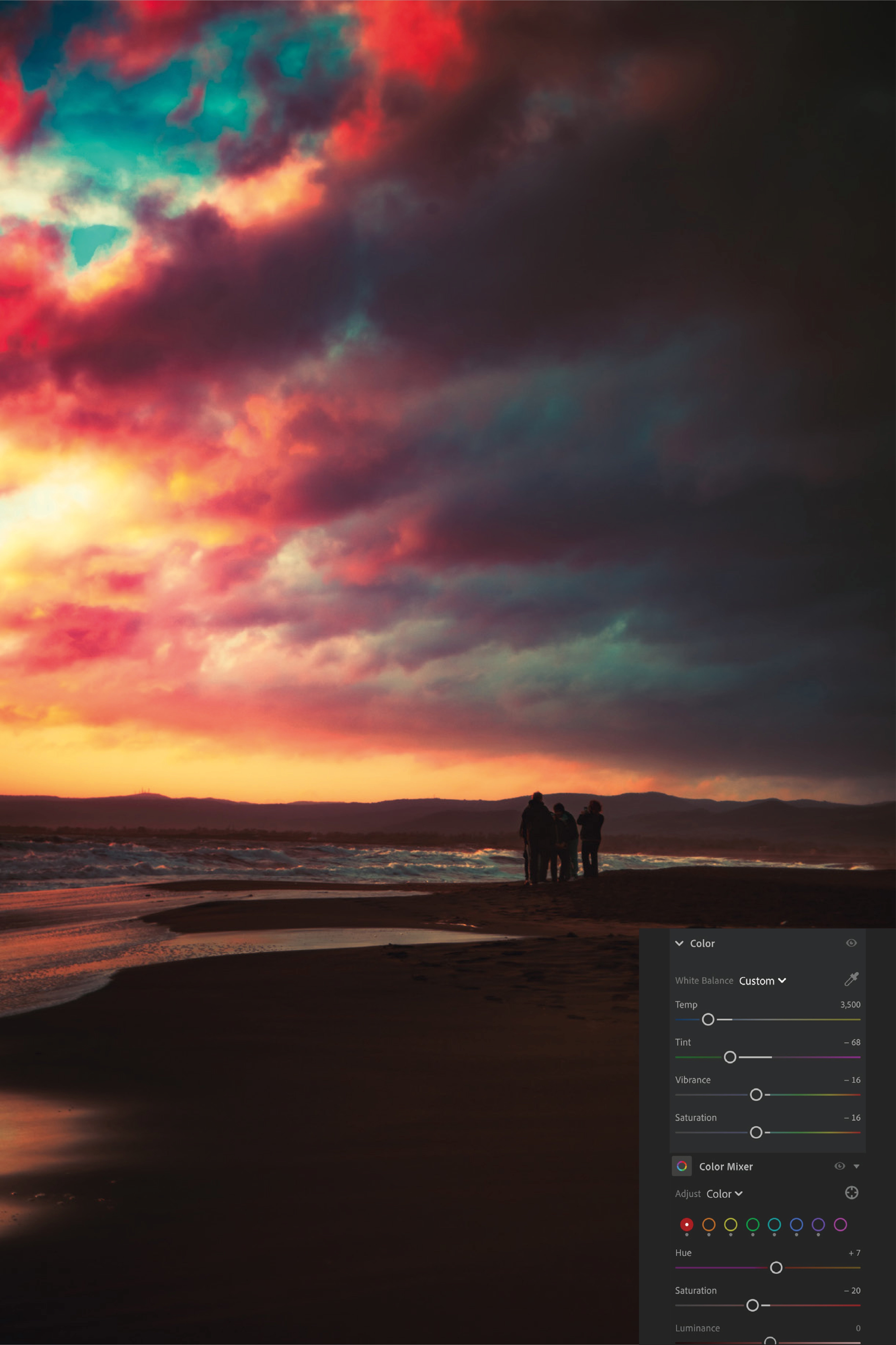 Color grading process